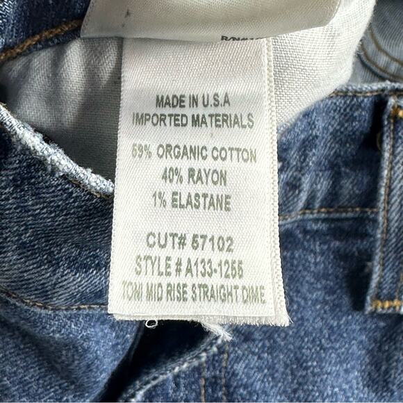 Agolde Toni Mid Rise Straight Leg Ankle Length Jeans - Picture 6 of 7